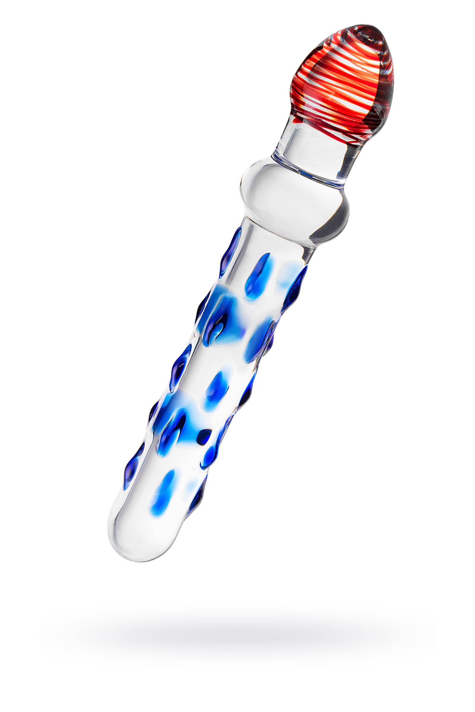 Двусторонний фаллоимитатор Sexus Glass, стекло, проозрачный, 20 см