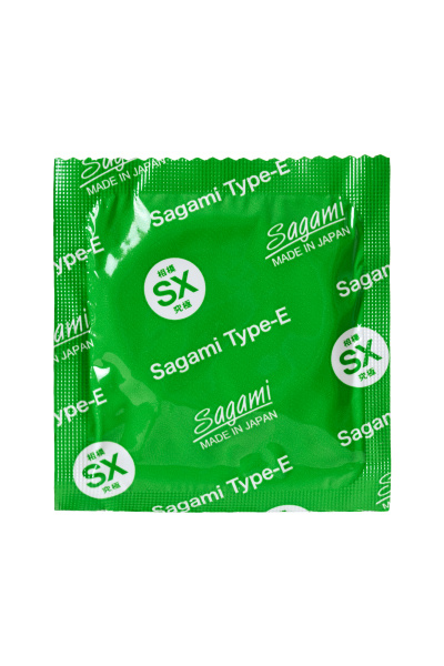 Презервативы Sagami, xtreme, type-e, латекс, 18,5 см, 5,2 см, 10 шт.