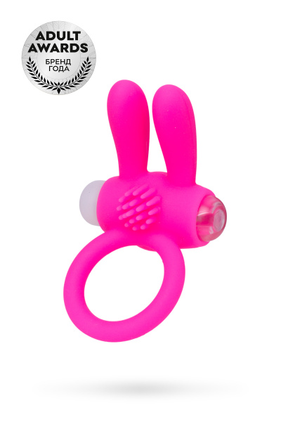 Виброкольцо розовое TOYFA A-Toys,силикон,Ø2,5 см