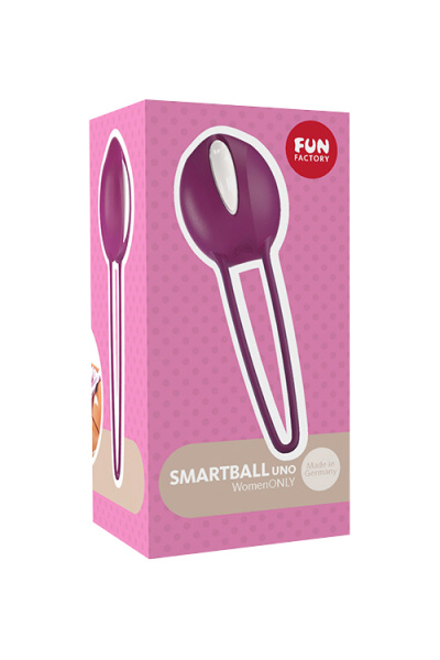 Вагинальный шарик Fun  Factory  SMARTBALL UNO, фиолетовый, 11,0 см, Ø 3,7