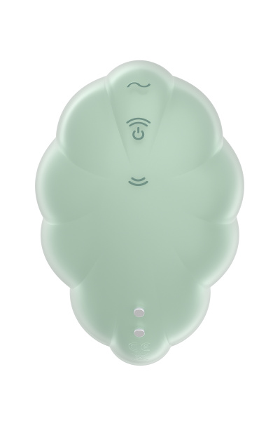 Вакуумный стимулятор клитора Satisfyer Cloud Dancer, силикон, зеленый