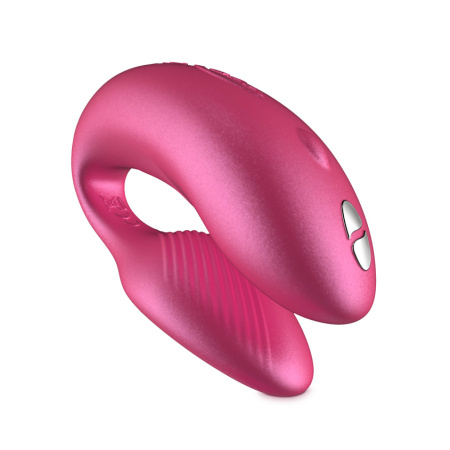 Вибратор для пар WE-VIBE Chorus розовый,силикон,7,8 см.