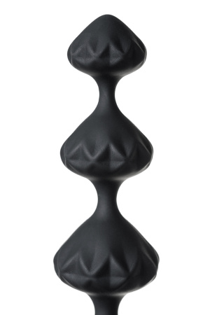 Набор анальных  цепочек  Satisfyer  BEADS, силикон, черный, 27 см